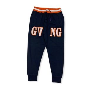 Runtz WORLD WIDE BLACK,Orange ,White stripe sweat pant 321-36442 XL